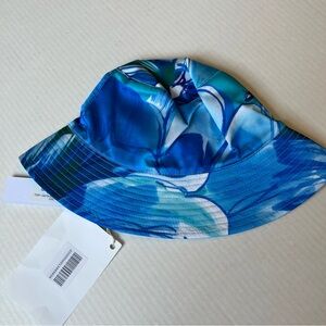 Eugenia Kim OS Toby Bucket Hat Blue White Cotton Blend Packable NWT